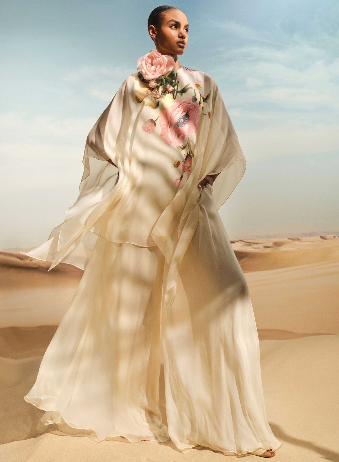 Printed Chiffon Jumpsuit