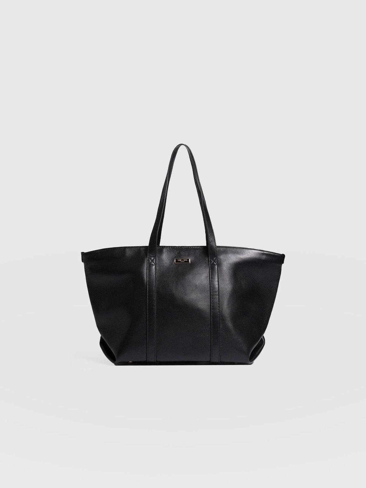 Kara Shopper Bag - Black Leather
