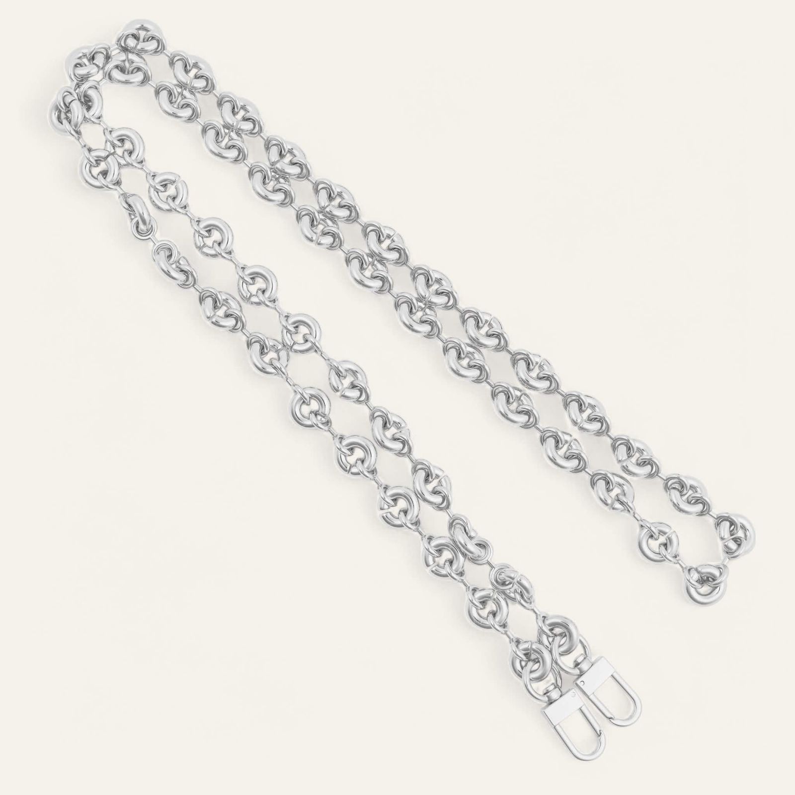 Circle Link Chain Strap | Silver