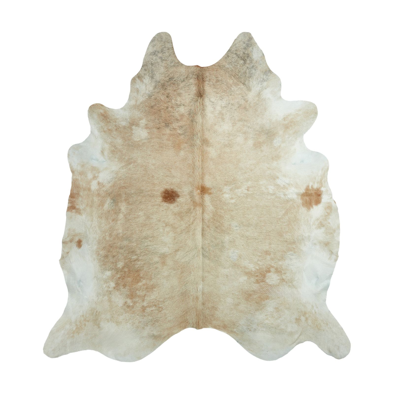 Cowhide Rug - Beige & White (240cm x 240cm)