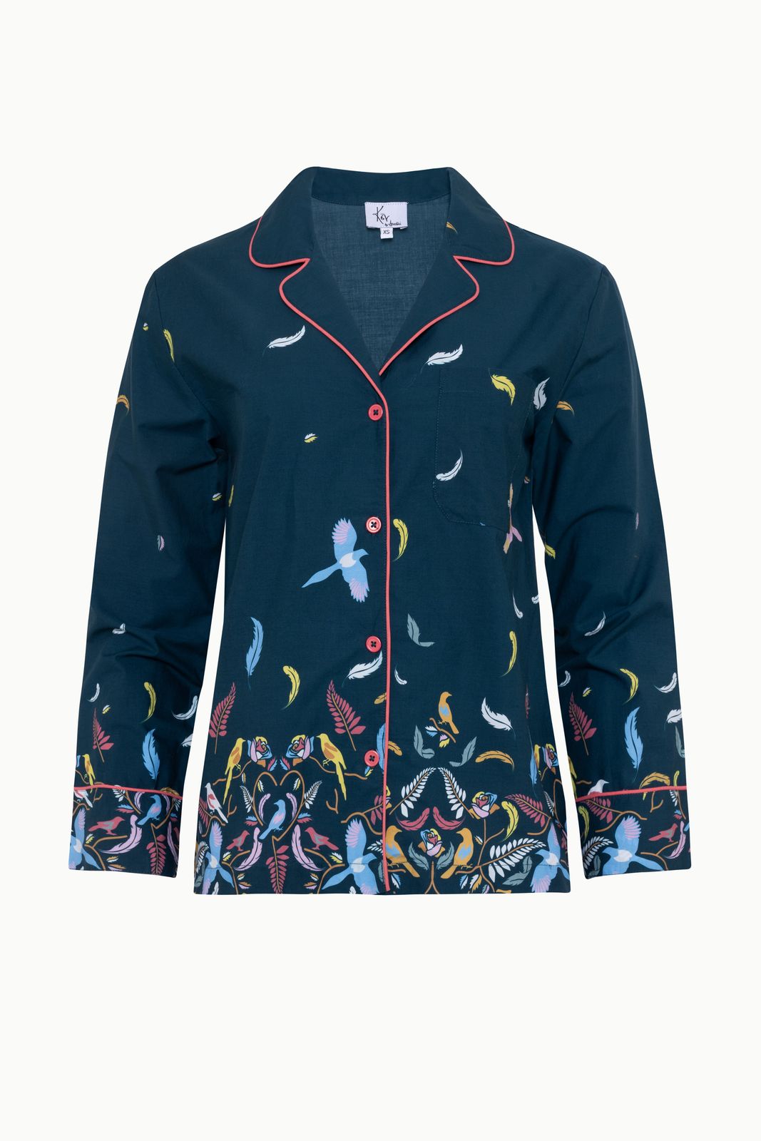 The Andi Navy Pyjama Set in Organic Cotton