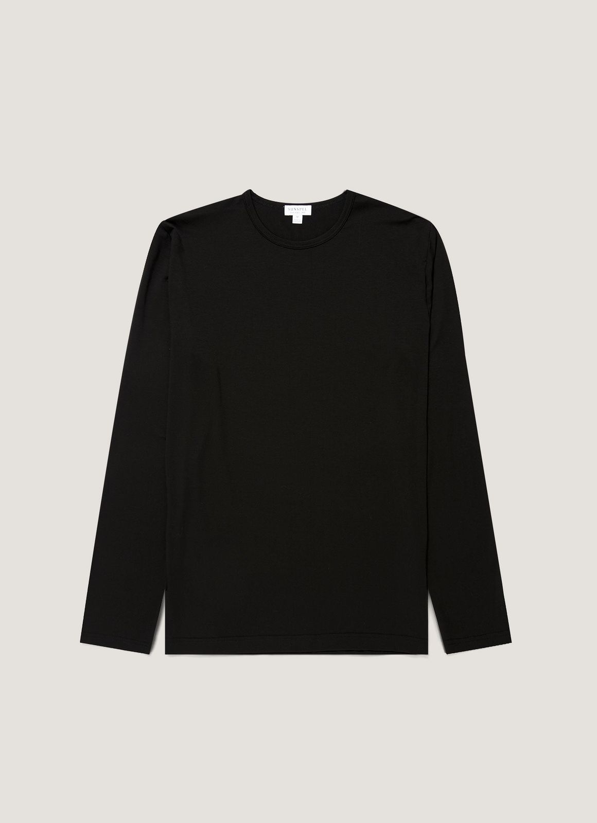 Men's Long Sleeve Tencelâ„¢ T-shirt in Black