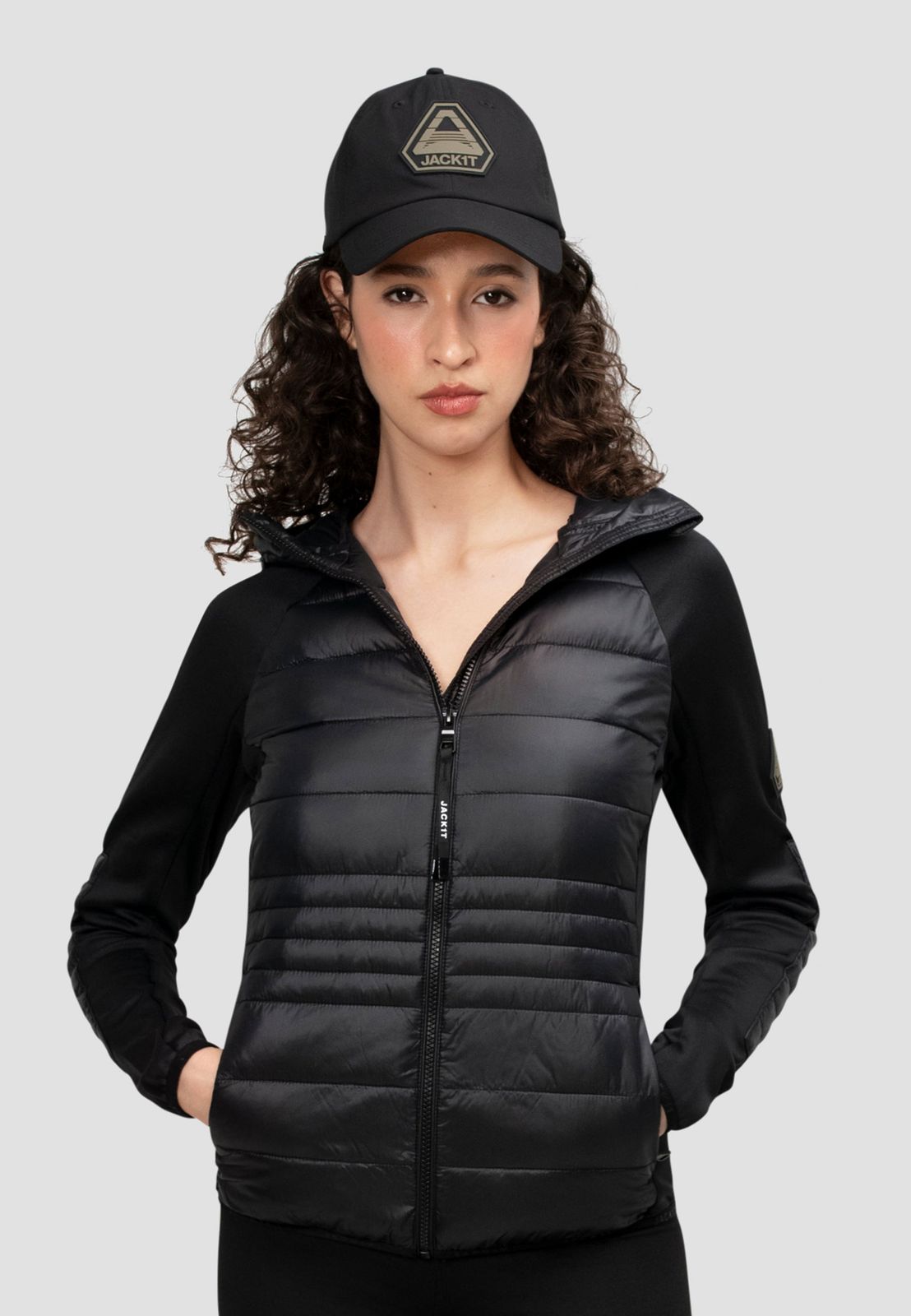 Calypso Hybrid Hooded Jacket Black