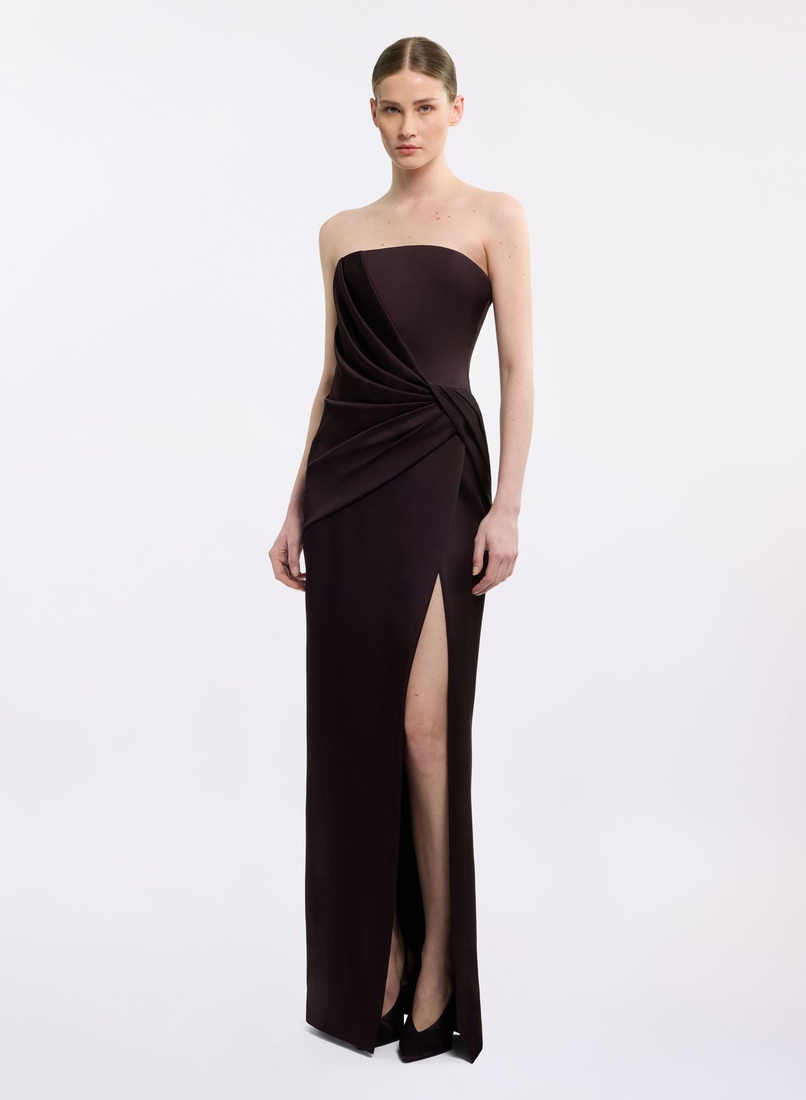 Strapless Envers Satin Dress