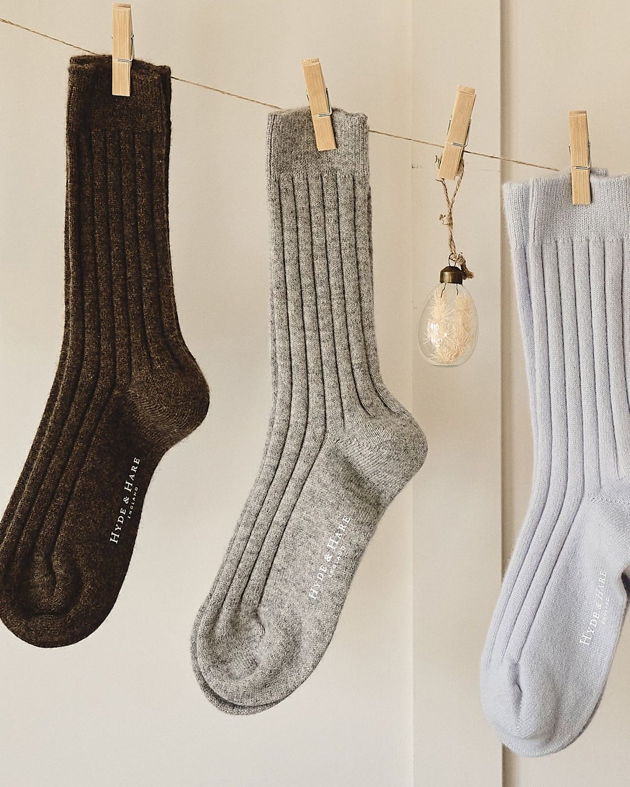 Women's Cashmere Bed Socks - Grey Pearl