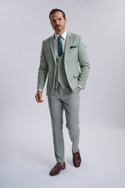 Finley - Moss Green Three Piece Suit