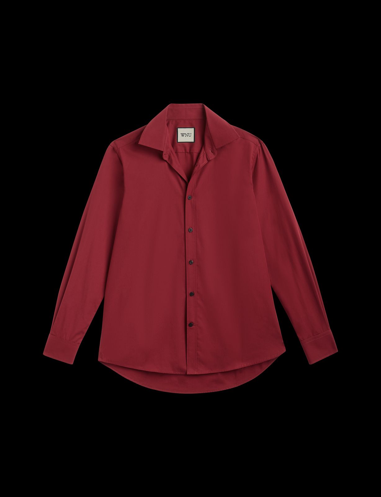 The Boyfriend: Fine Poplin, Burgundy