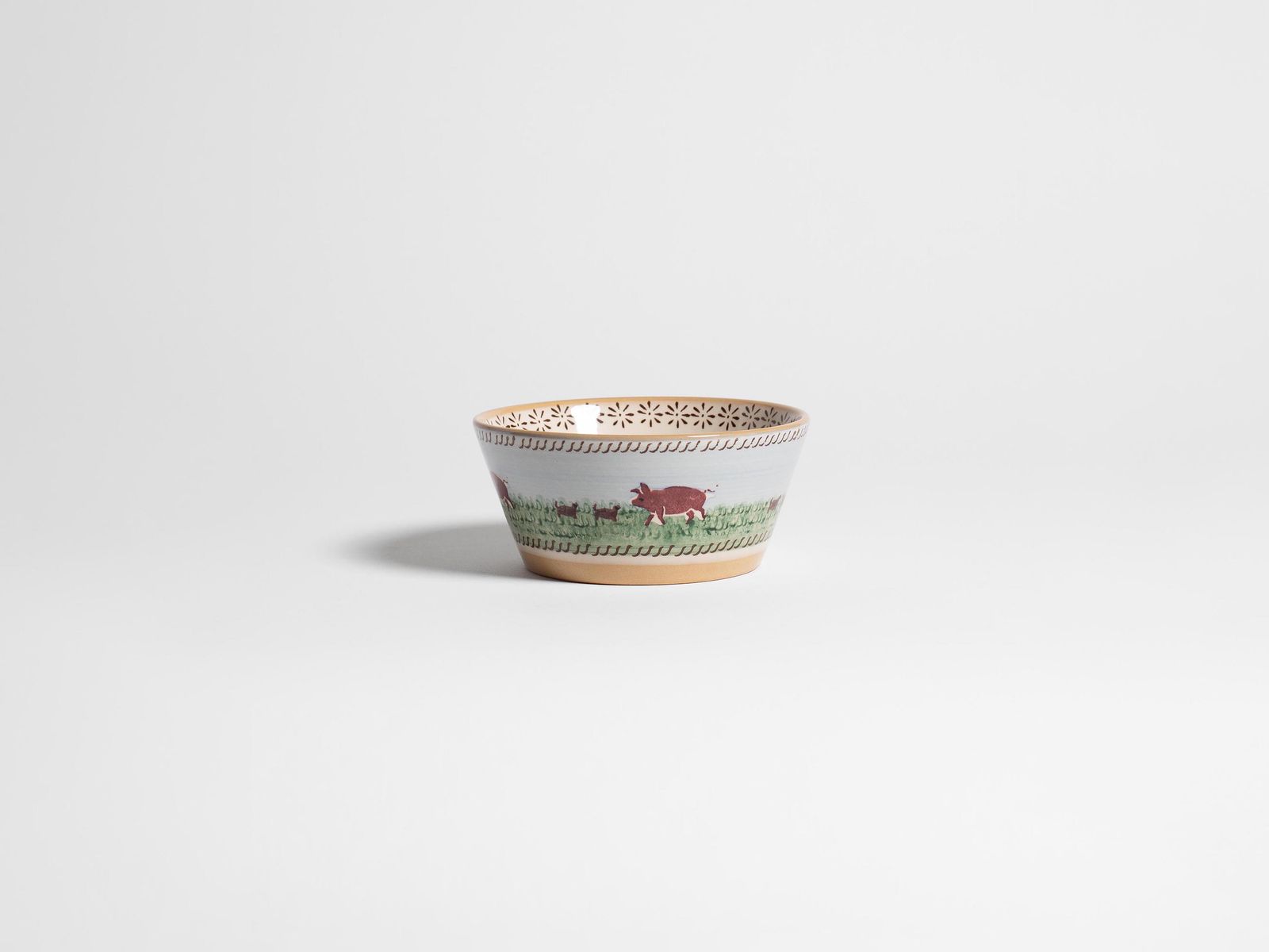 NICHOLAS MOSSE SMALL ANGLE BOWL IN BLUE & MULTI