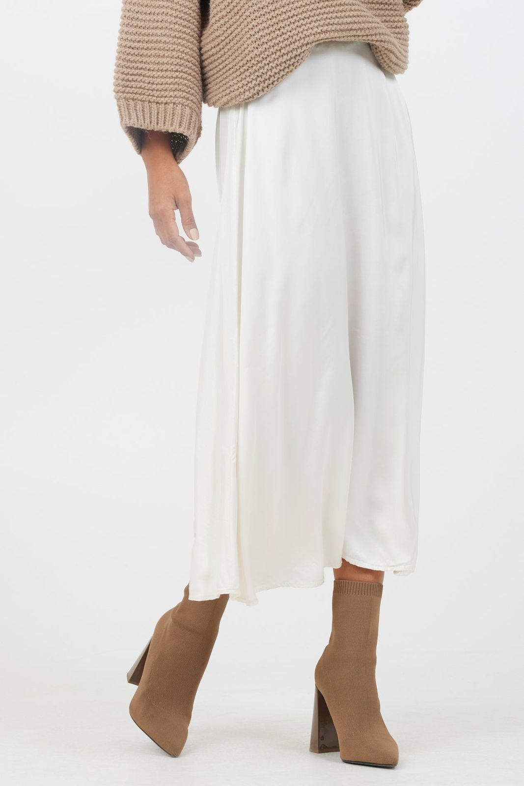 Bolzano Satin Maxi Skirt