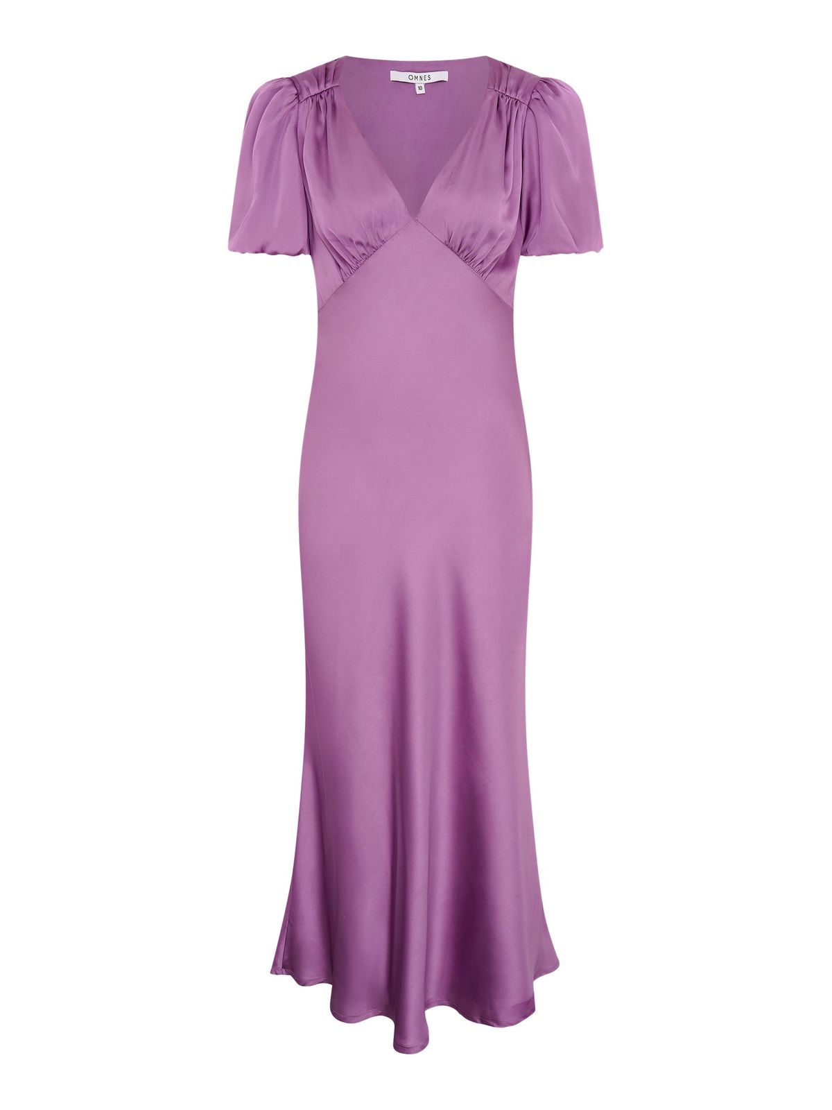 Rosie Puff Sleeve Dress In Lavender