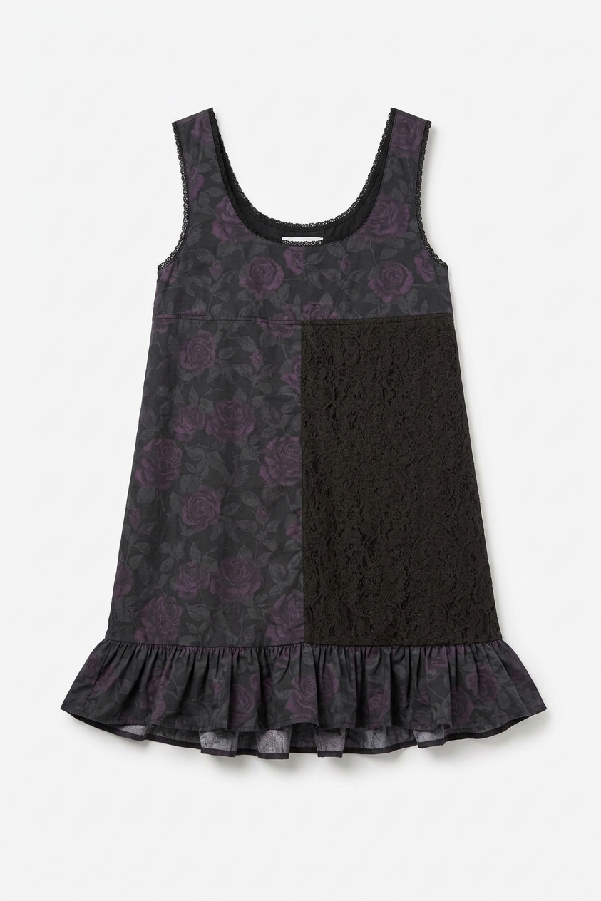Kacey Mini Dress - Shadow Rose Floral Print