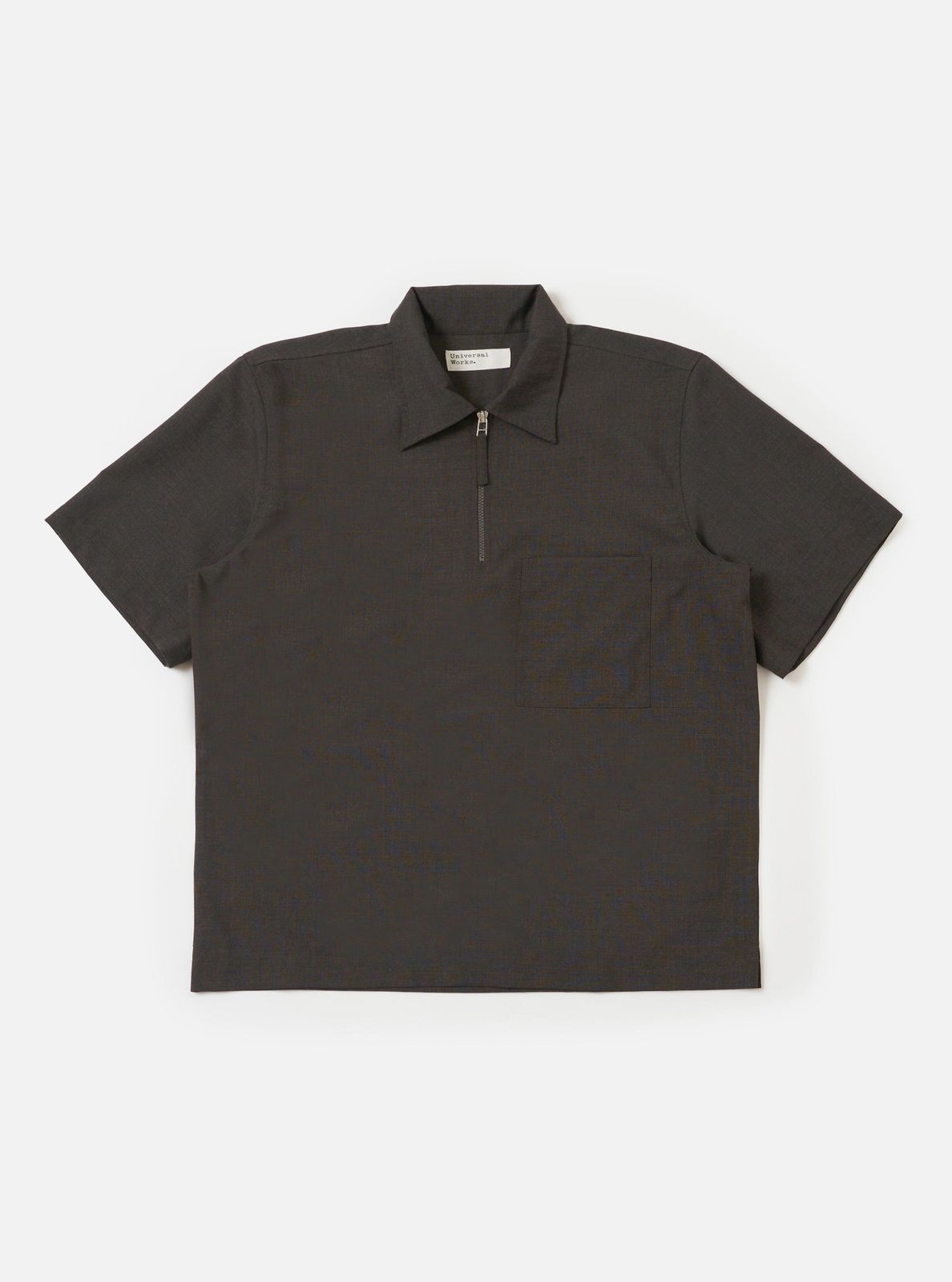 Brown Marl Tropical Suiting Ewan Shirt