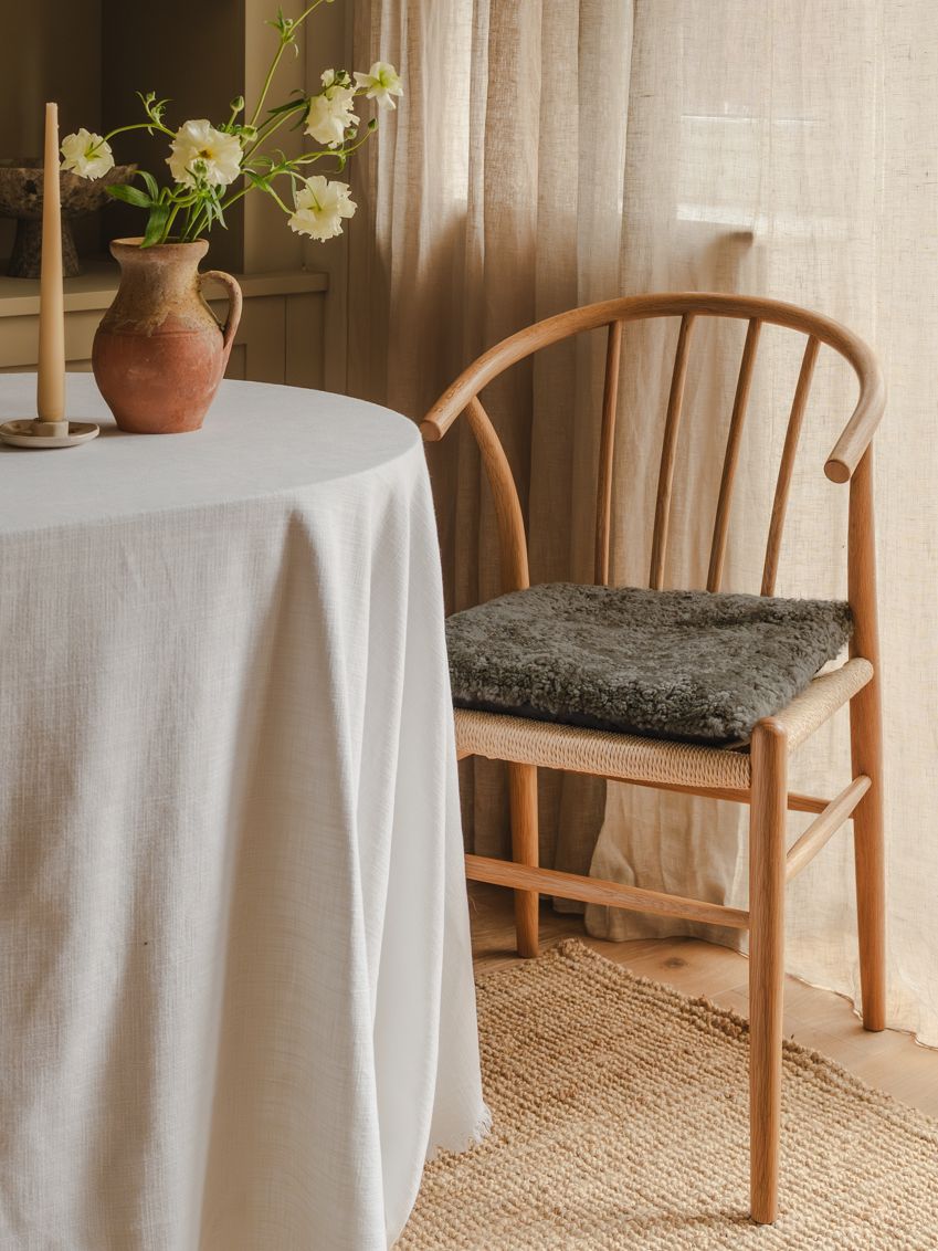 Padded Shearling Seat Pad - Mist