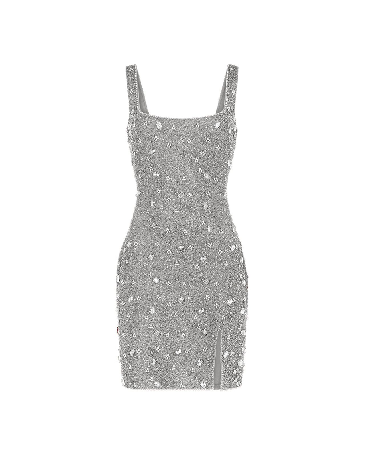 Kerri Mini Dress - Silver