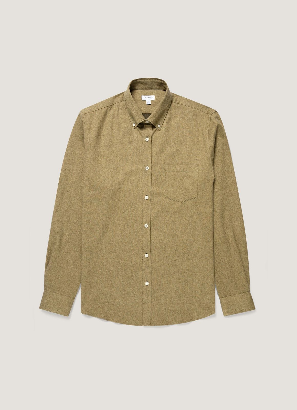 Men's Button Down Flannel Shirt in Artichoke