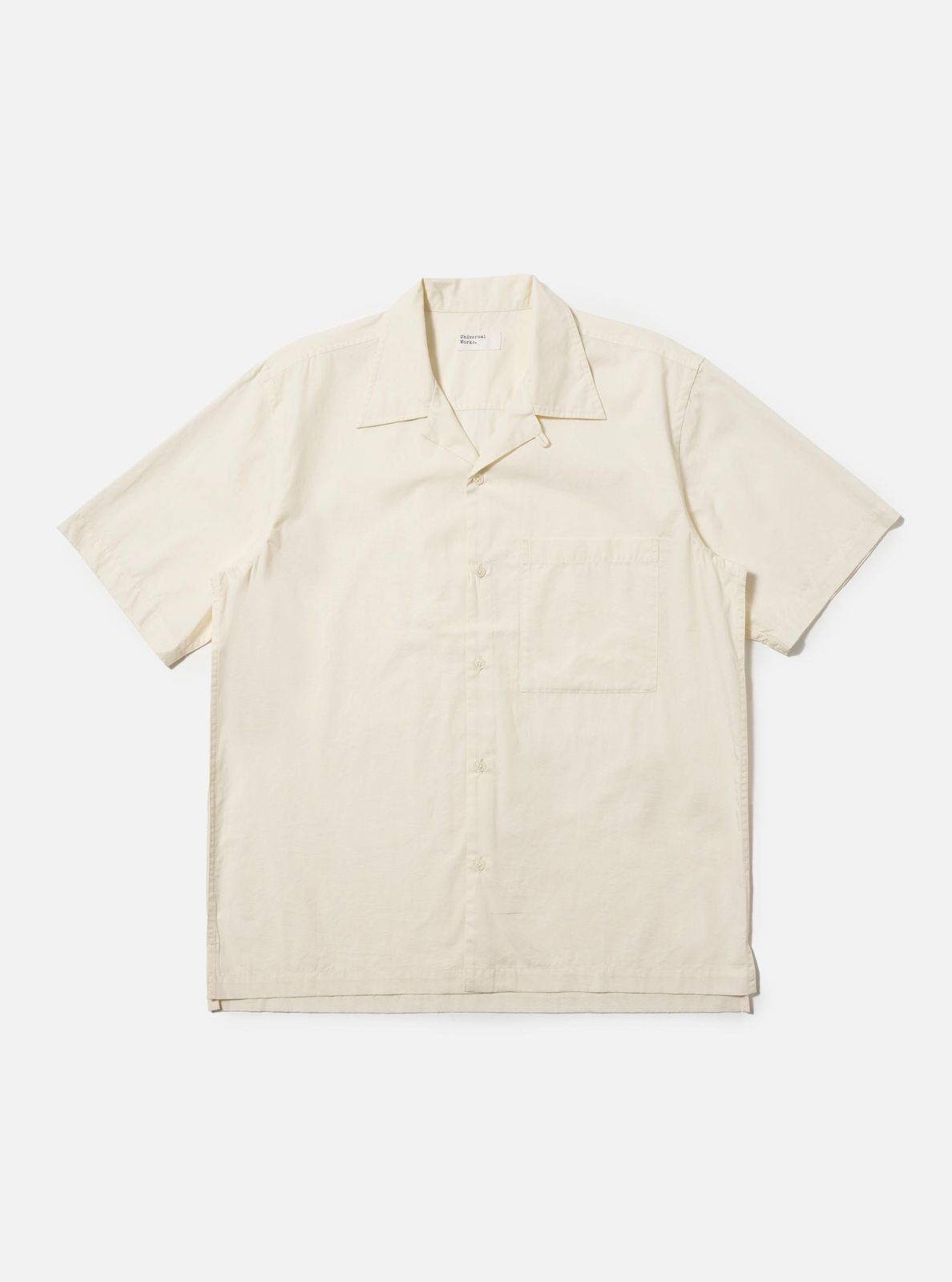 Ecru Broadcloth Camp Shirt