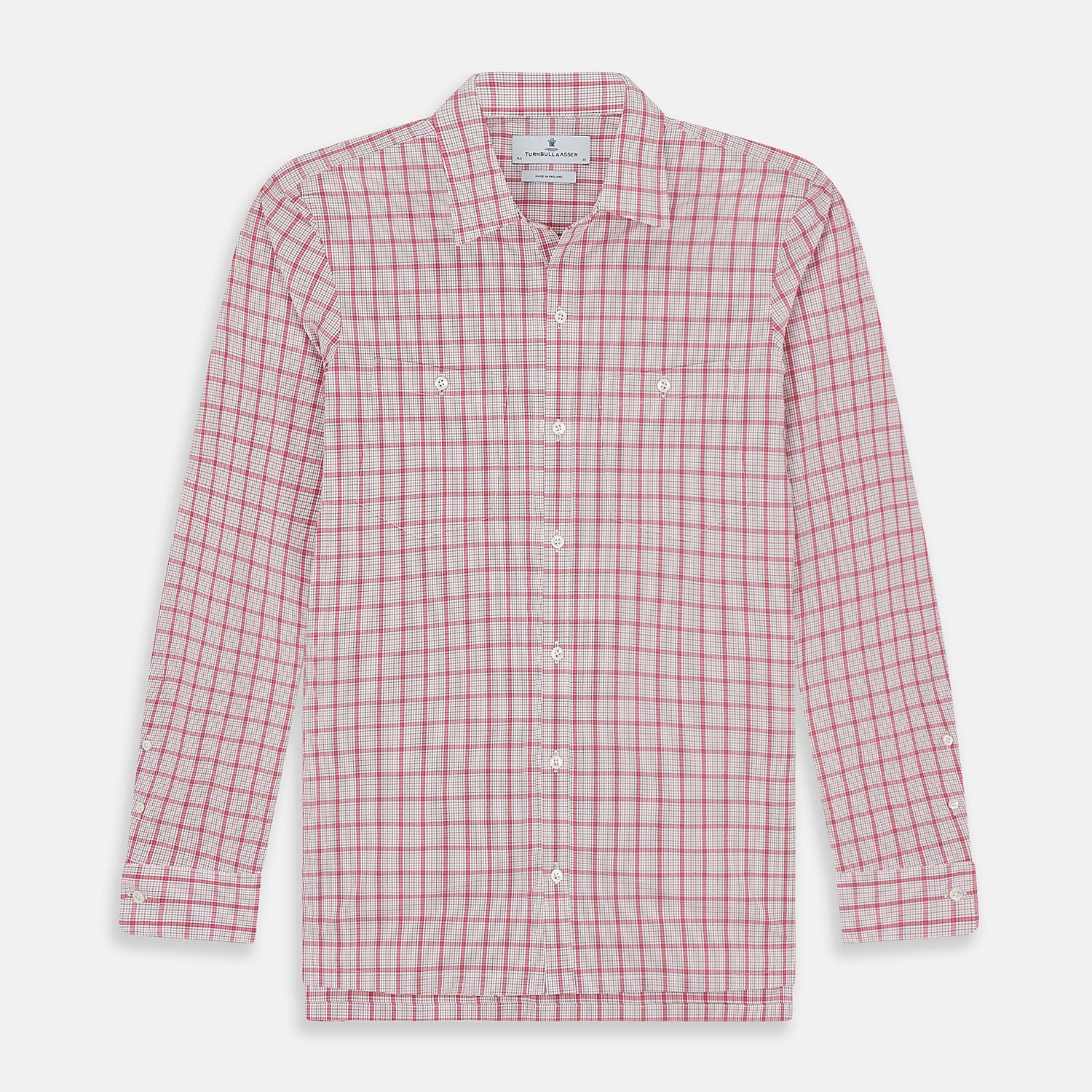 Pink Graph Overlay Check Piccadilly Shirt