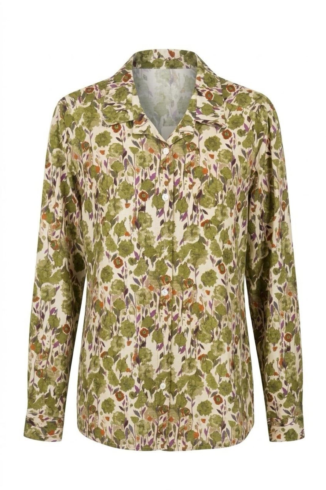 Willow Shirt In Fern Green Floral