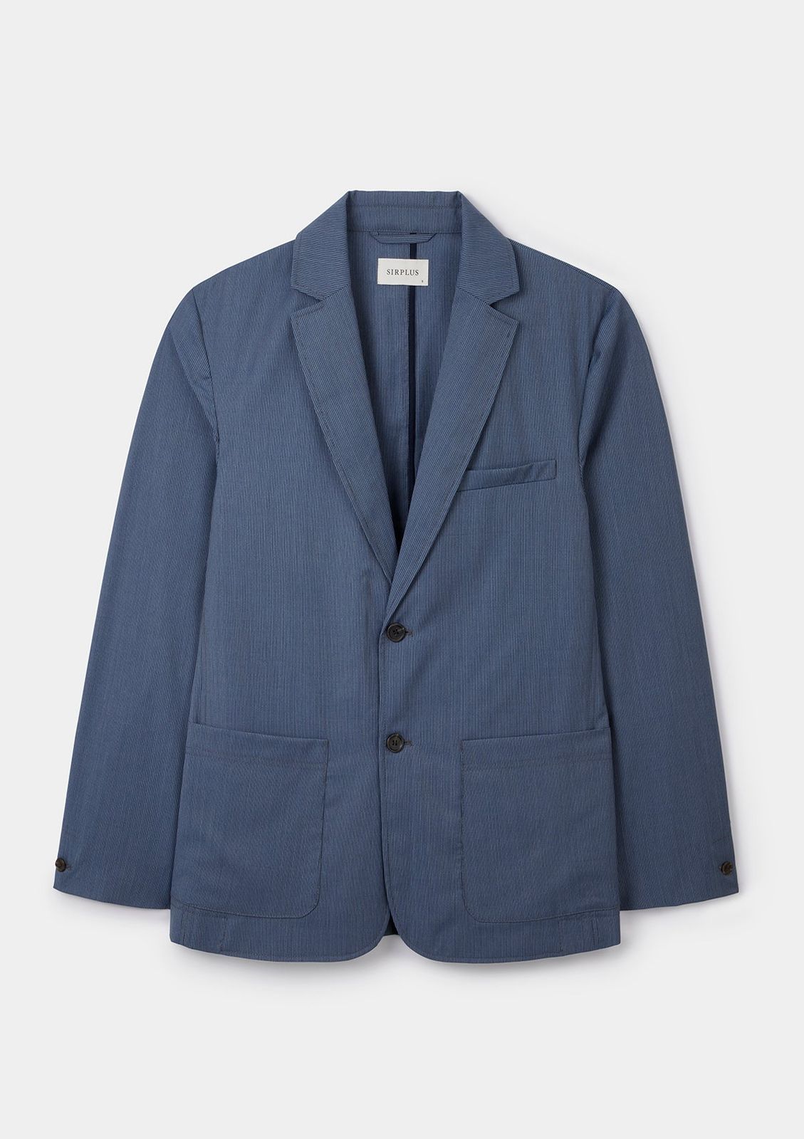 Blue Stripe Tropical Wool Blazer