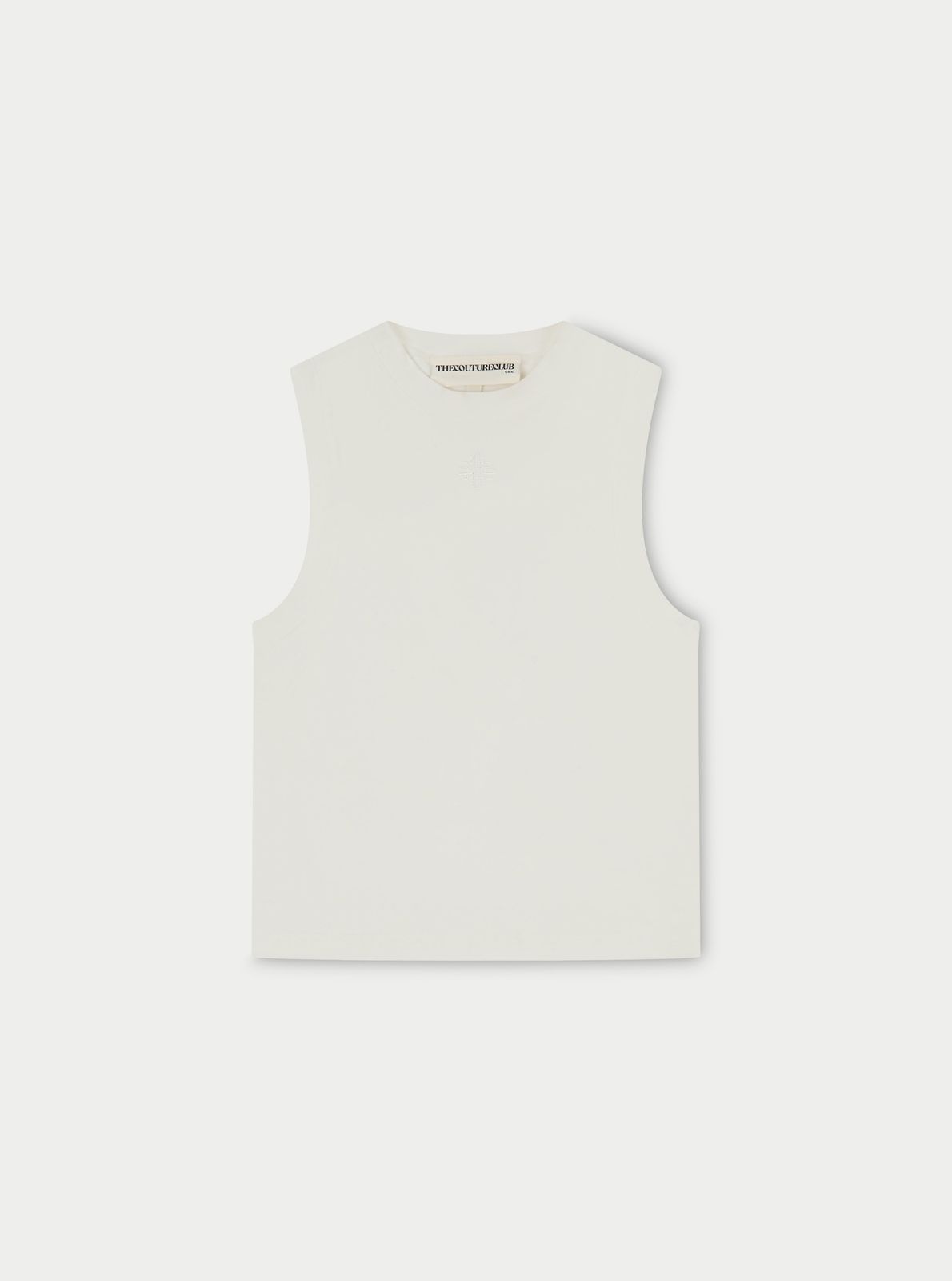 SOFT TOUCH HIGH NECK EMBLEM RACER - OFF WHITE
