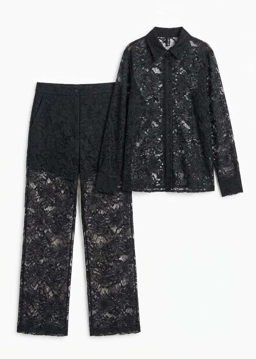 Sportmax Afoso Lace Trousers - Black