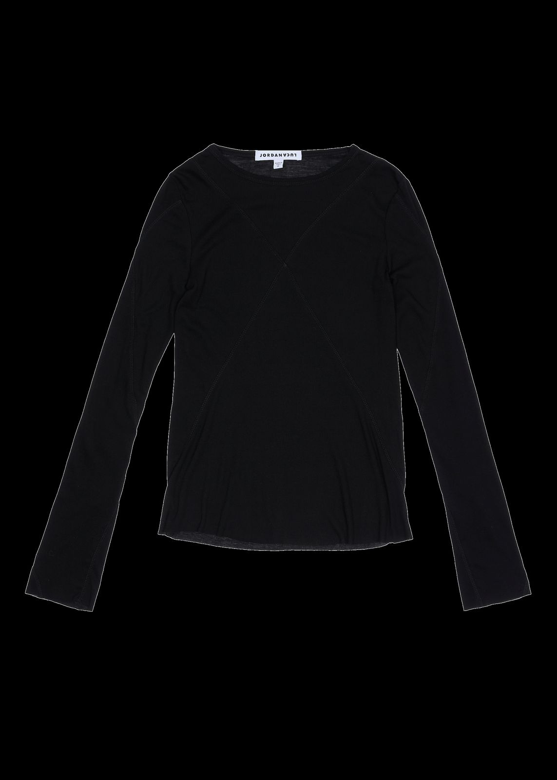 BLUES LONG SLEEVE TOP BLACK