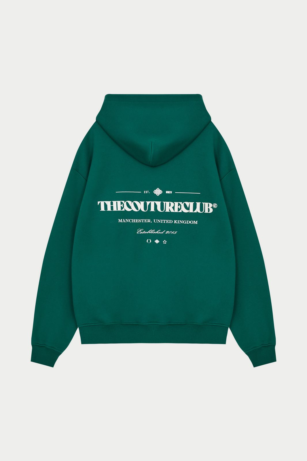 COPYRIGHT MULTI GRAPHIC HOODIE - GREEN