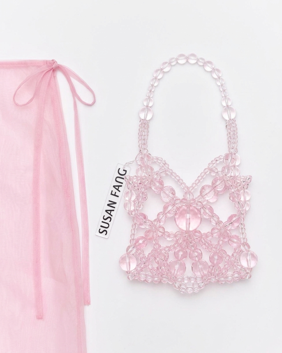 Bubble Beaded Mini Hand Bag
