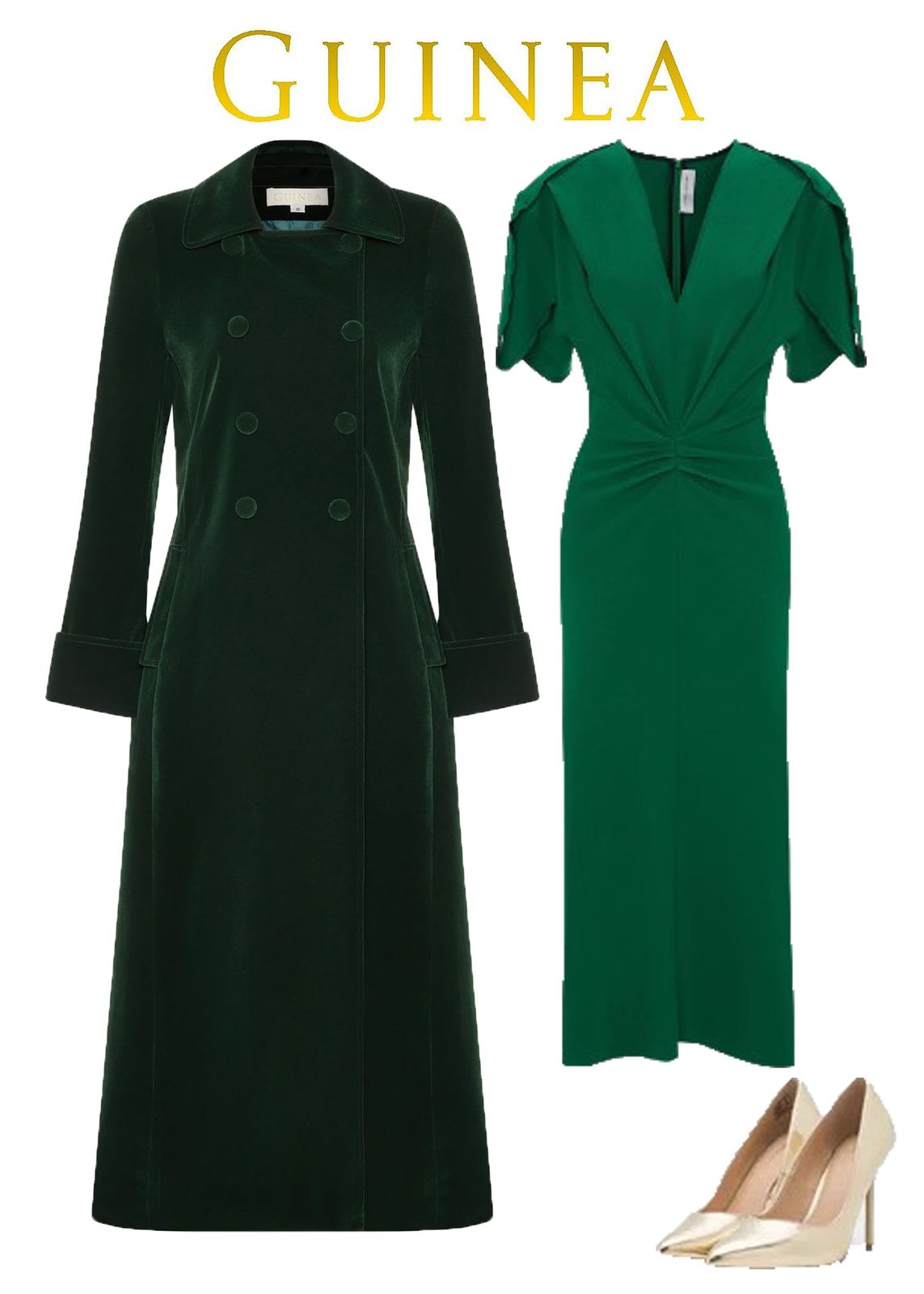 Delphi Long Green Velvet Coat - Boho Glamour