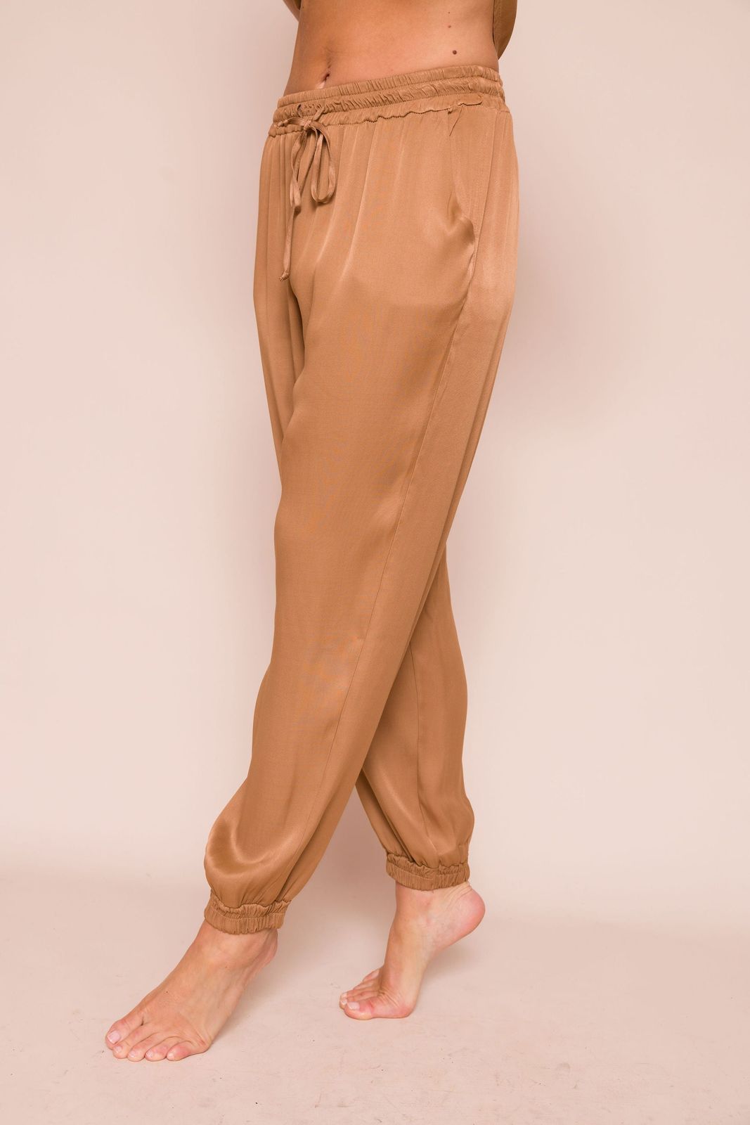 Rhonda Satin Cuffed Pants