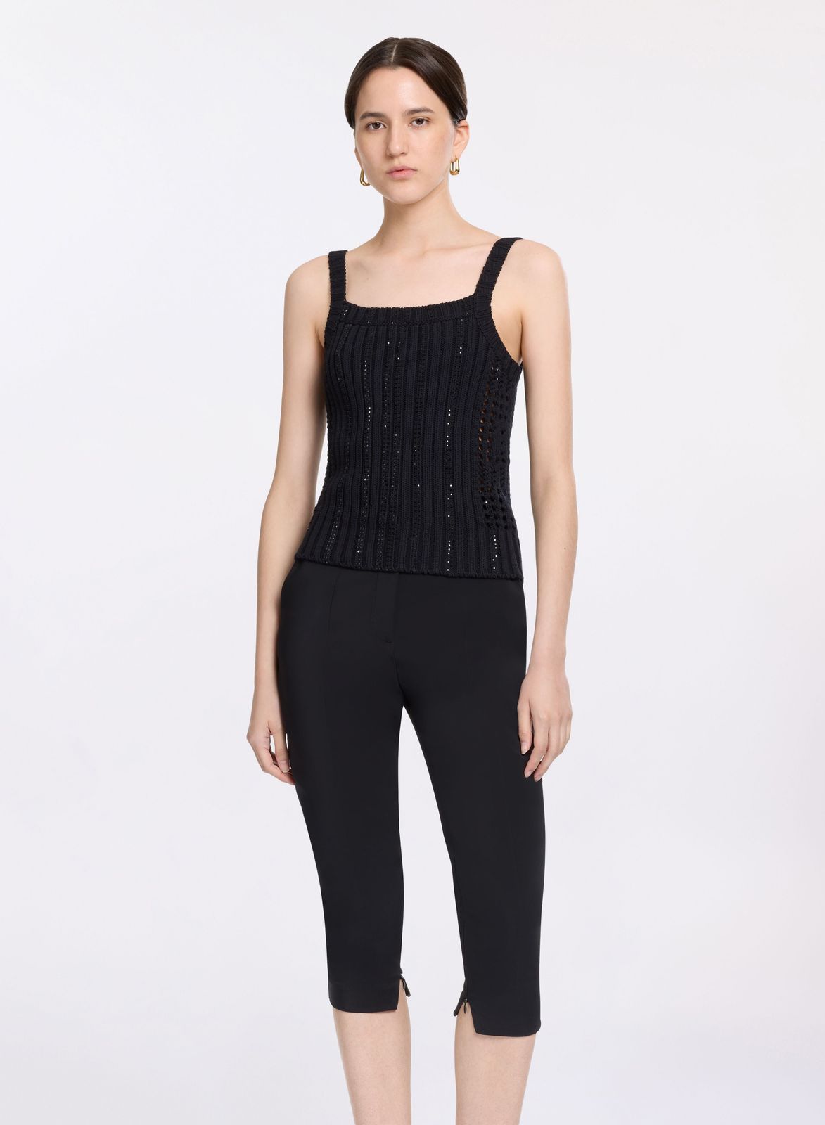 Embellished Knit Top