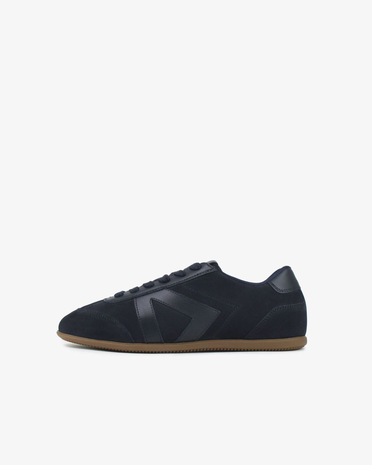 Iris Low Top Trainers - Midnight Blue Nubuck Leather