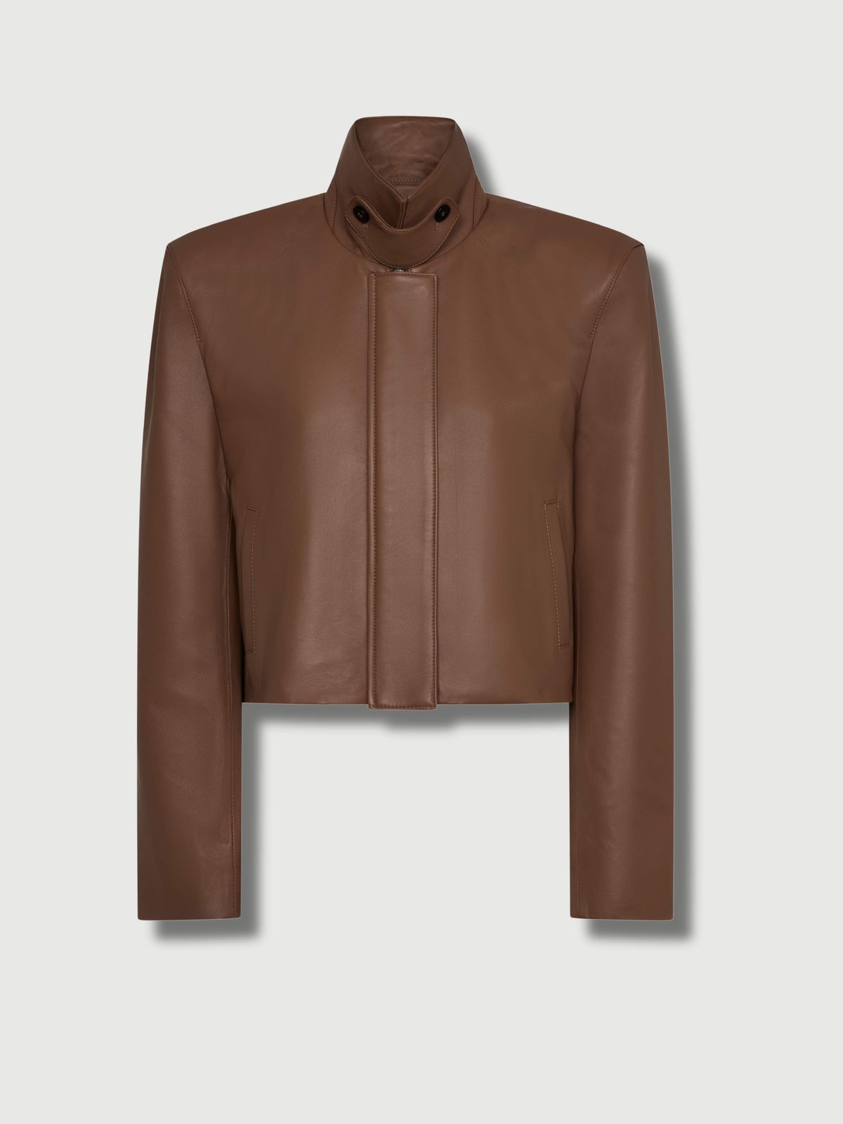 The Mindy Leather Jacket Brick