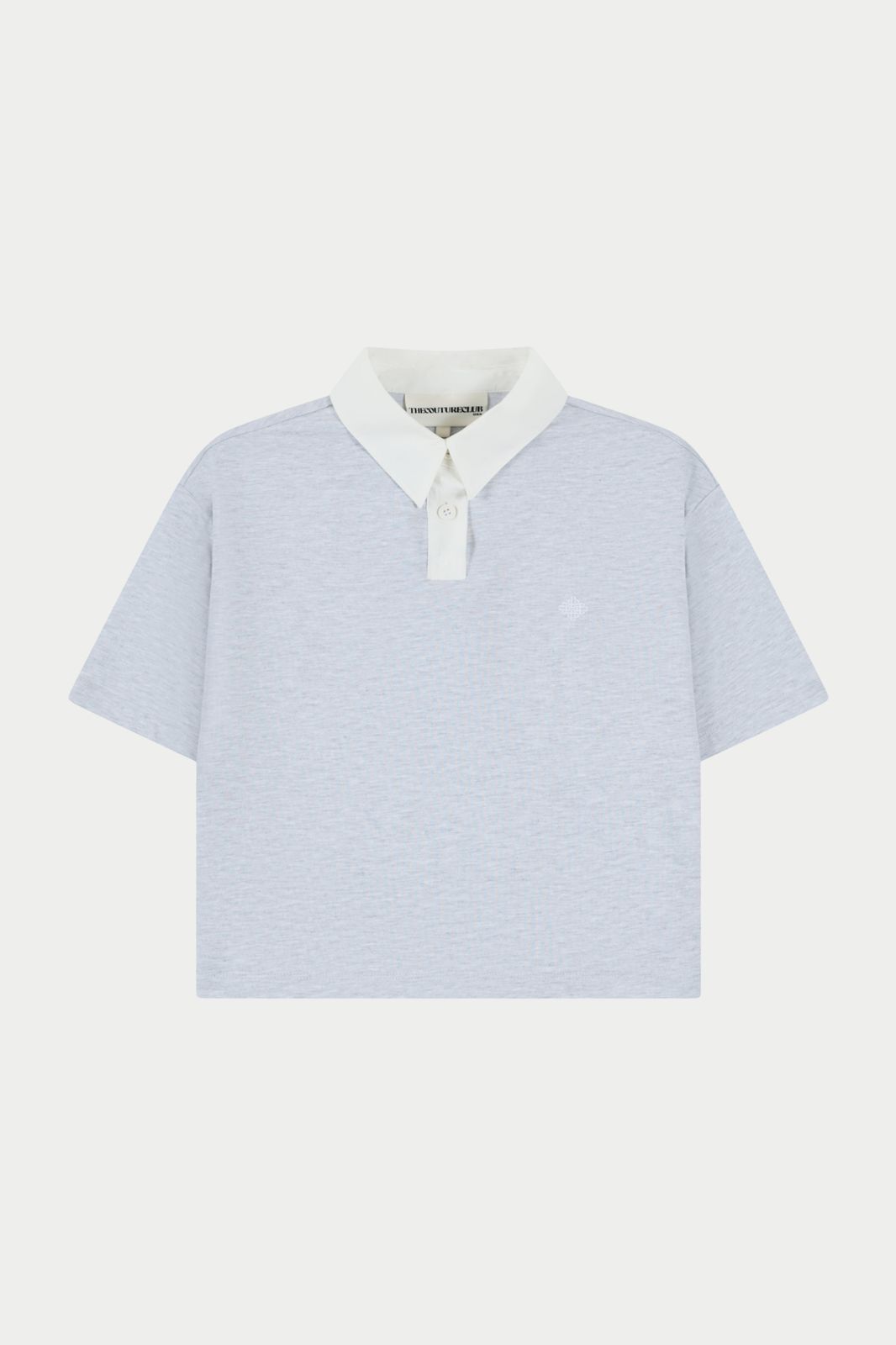 EMBLEM POLO TEE - GREY MARL
