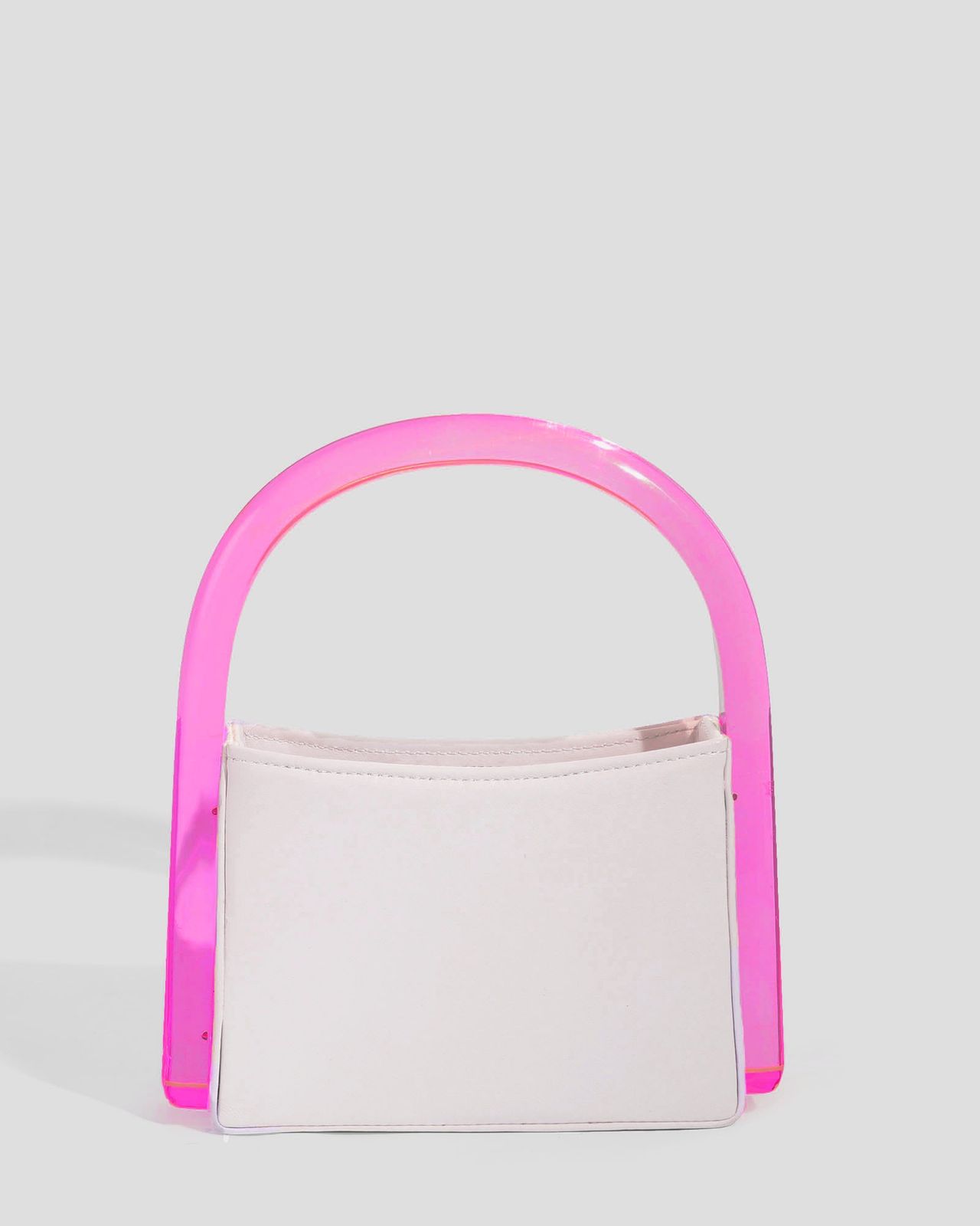 Neon Pink Handle-Me Bag
