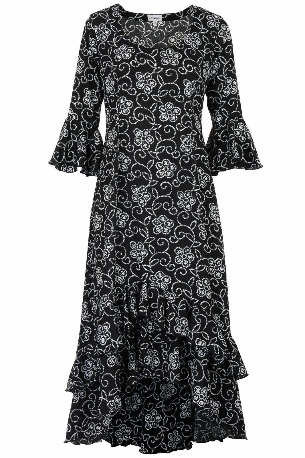 Victoria Midi Dress In Monochrome