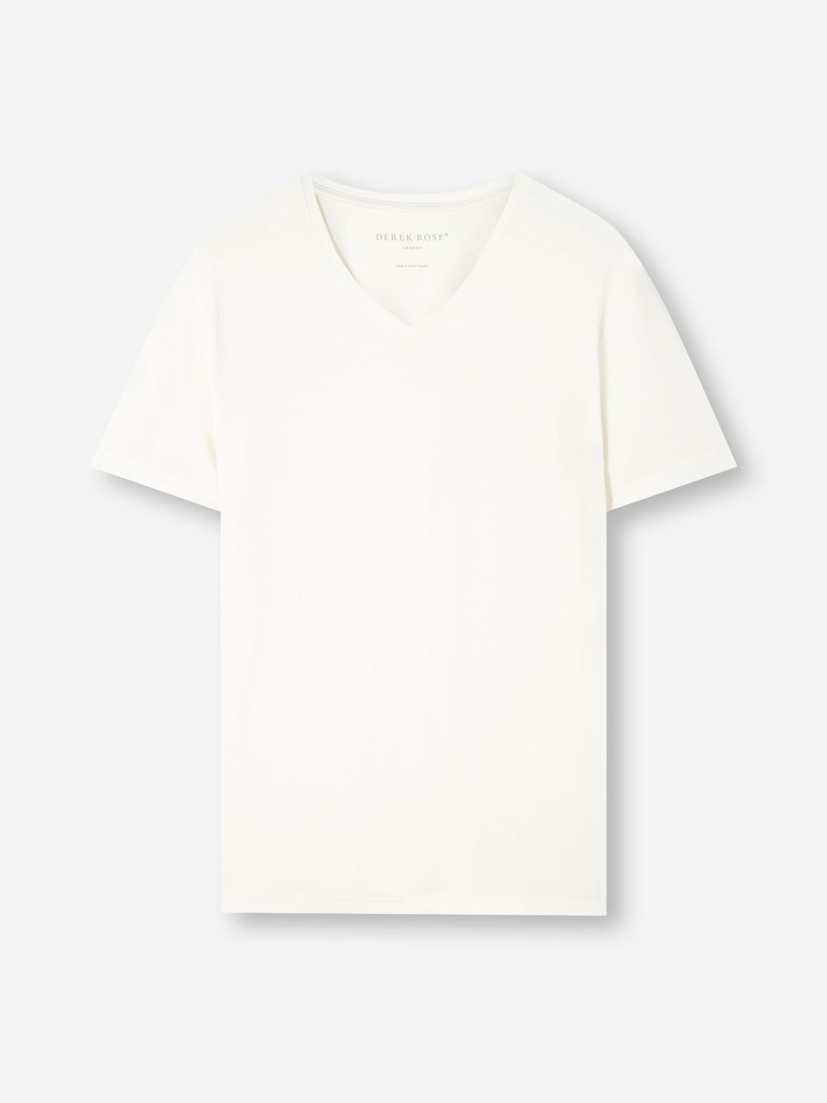 Basel Micro Modal V-neck T-shirt Vanilla