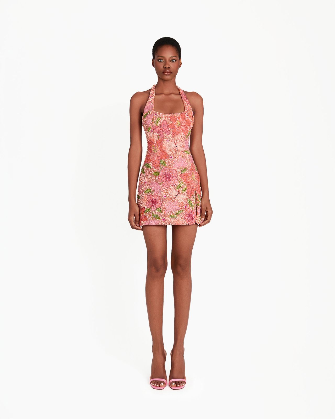 Kily Mini Dress - Coral