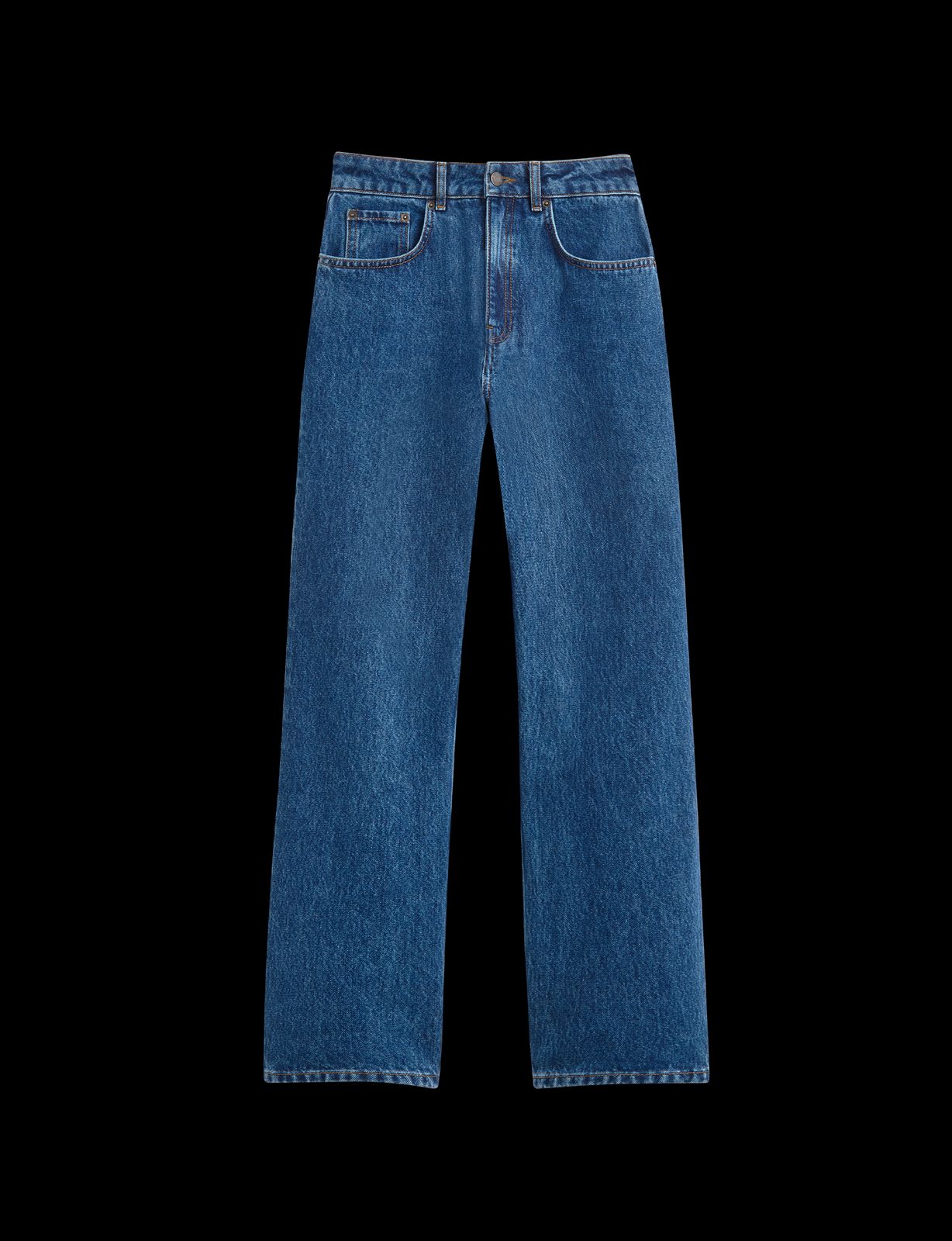Crawford Jeans: Straight Leg - High Waist, Mid Blue