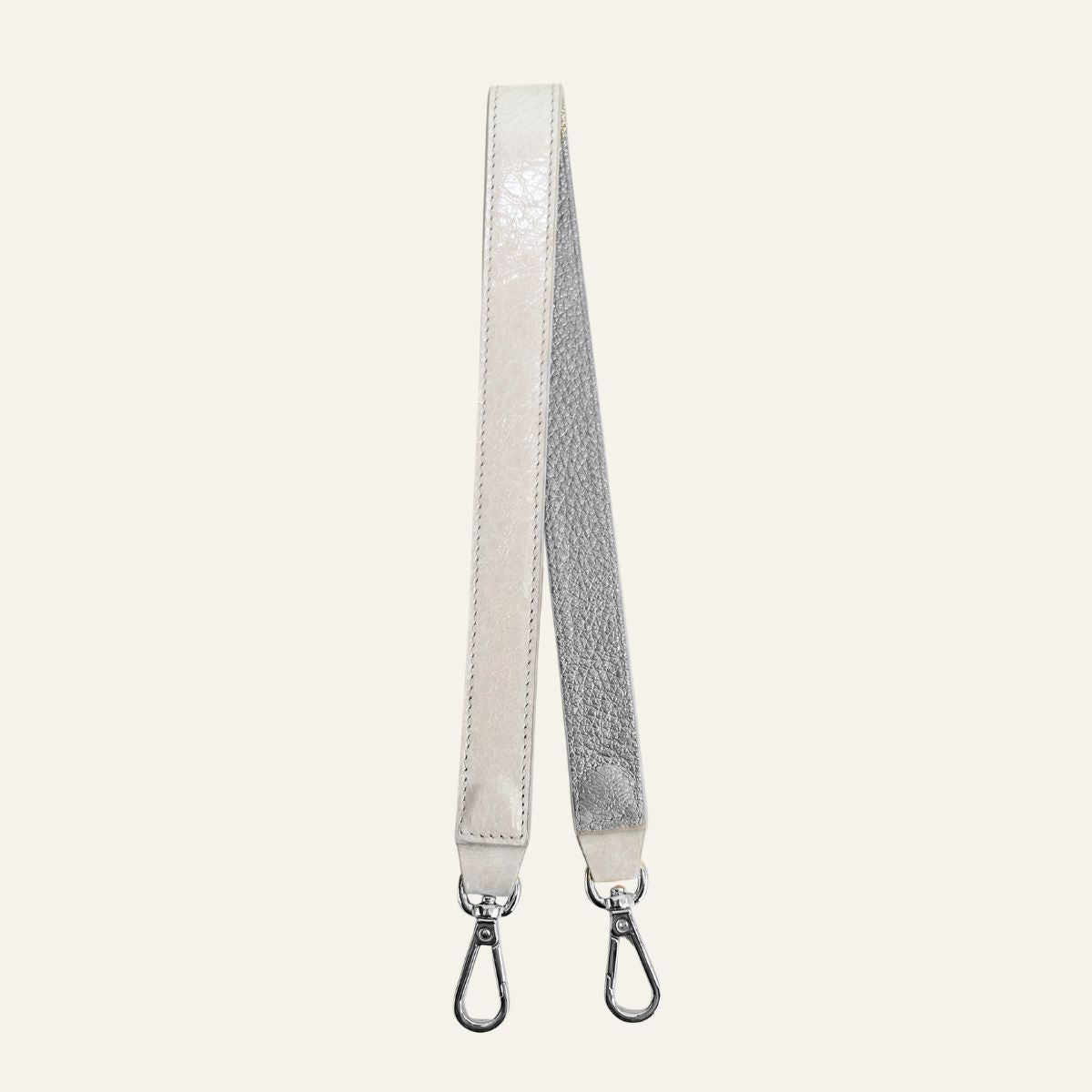 Grabette Handle | Ivory with Silver hardware