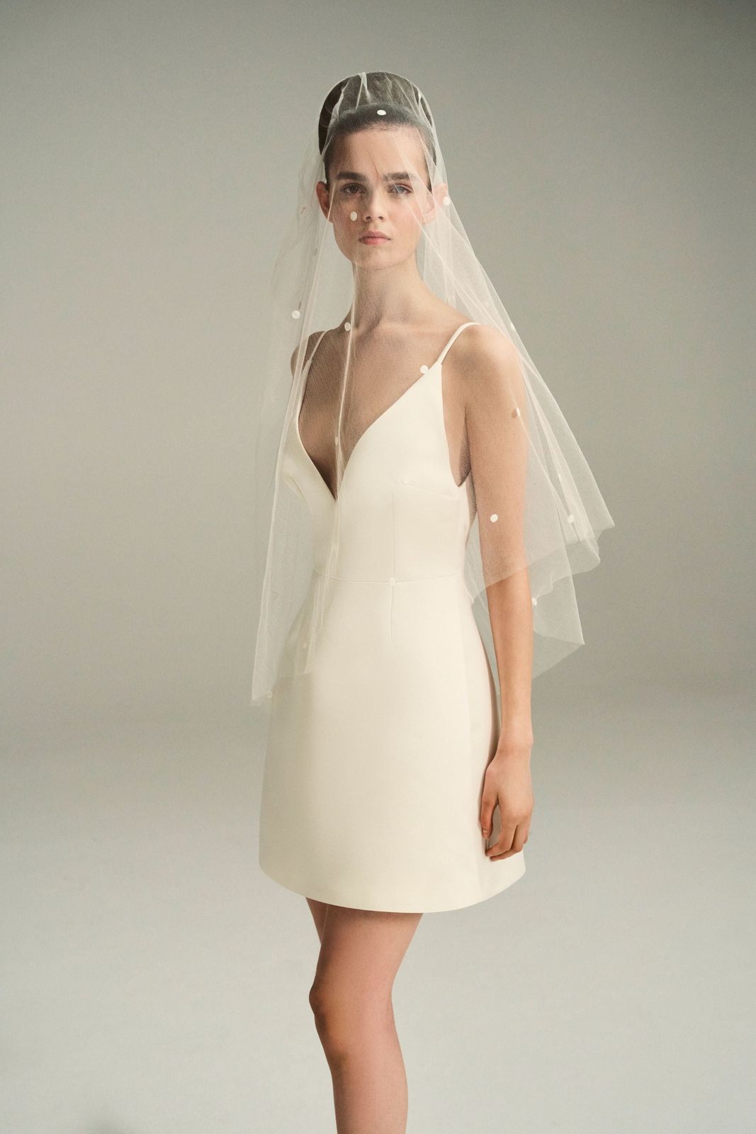 Vero Dress In Ivory Italian Duchesse Satin