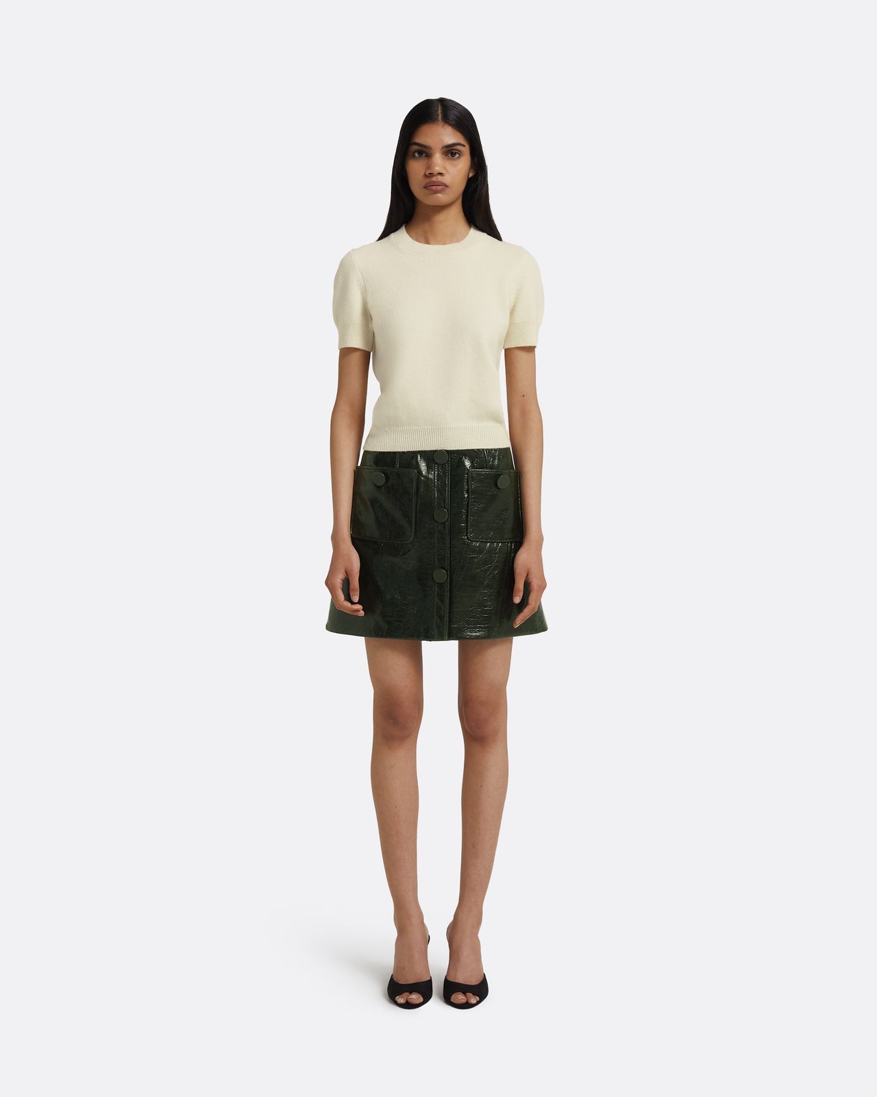 Dallas Skirt in Collard Green