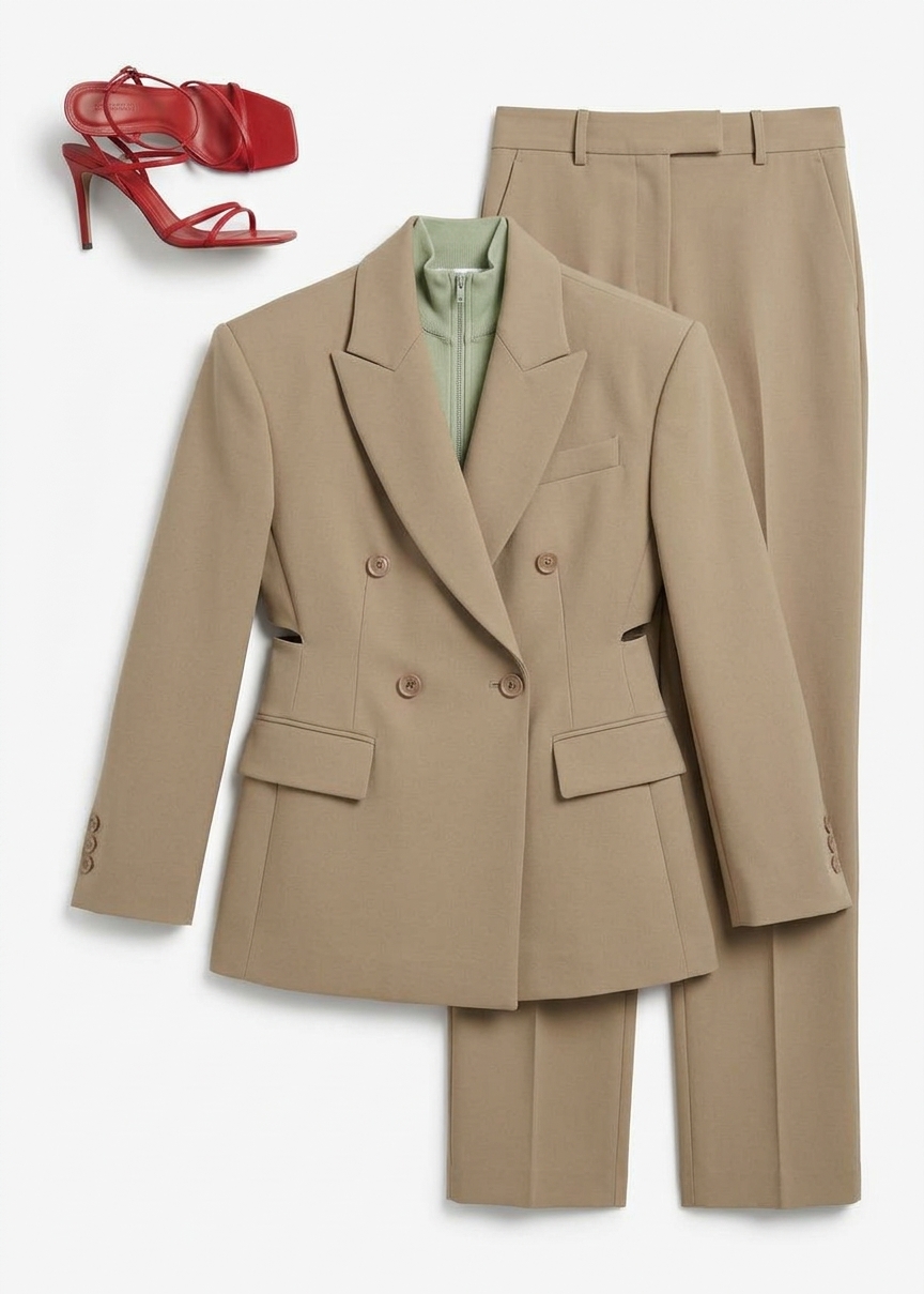 Doyer Cinched Blazer - Beige