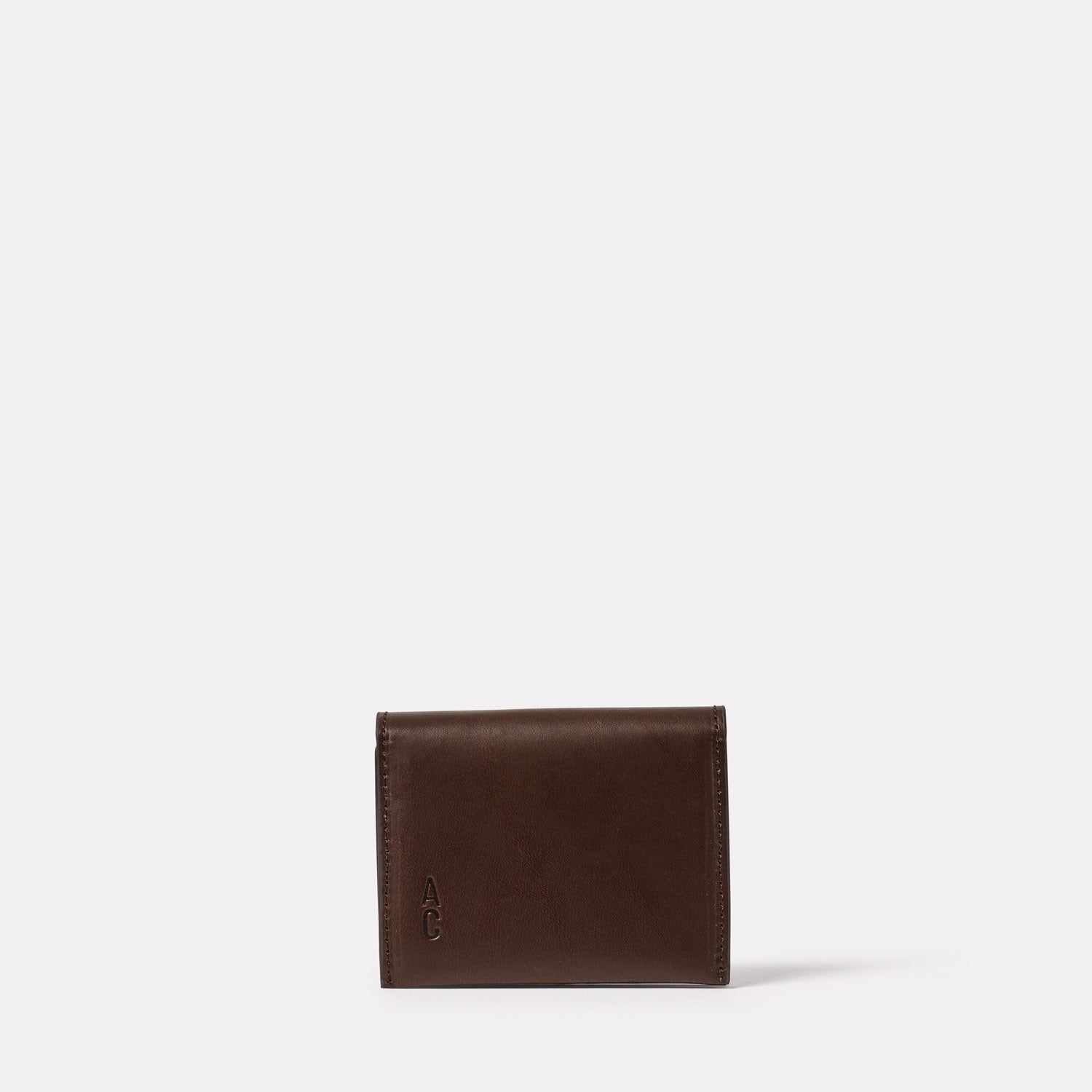 Riley Leather Coin Card Purse in Bog
