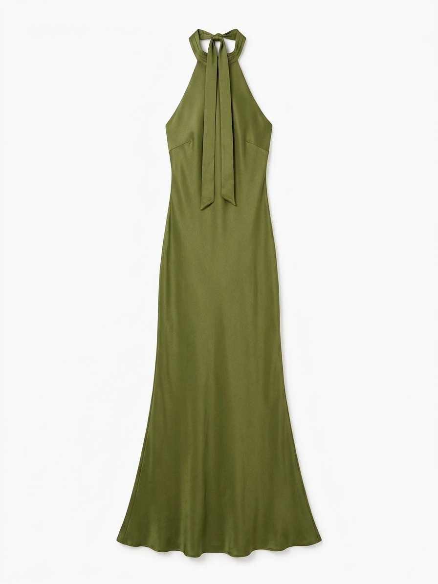 Milos Dress In Pear Green