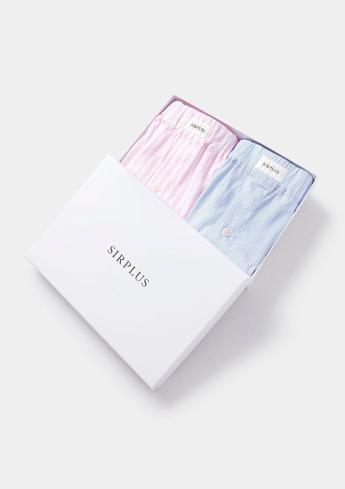 Pink & Blue Stripe Cotton Boxer Shorts Gift Box