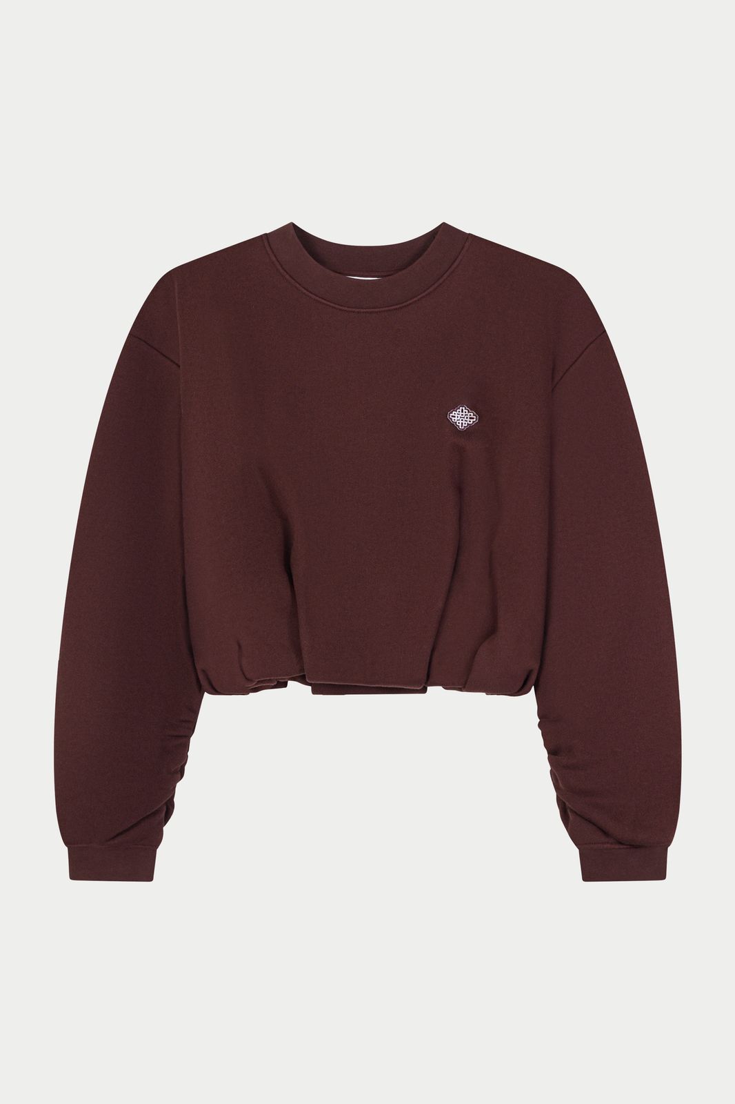 BALLOON HEM CREW - CHOCOLATE