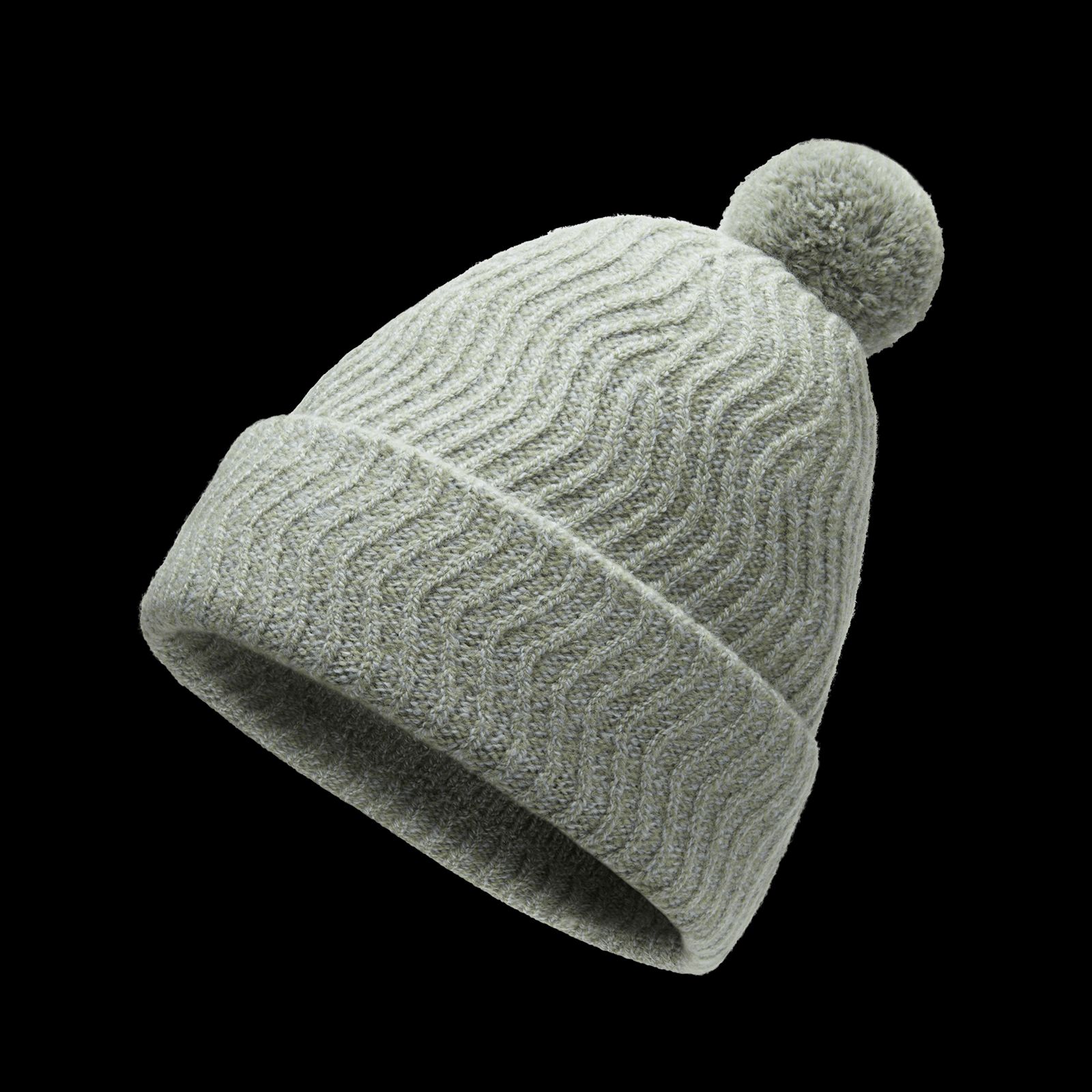 The Pom Beanie - Juniper Marl
