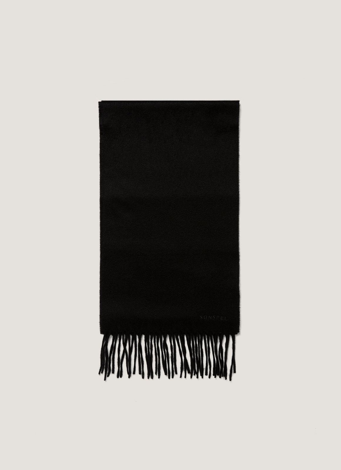Men's Cashmere Scarf in Black