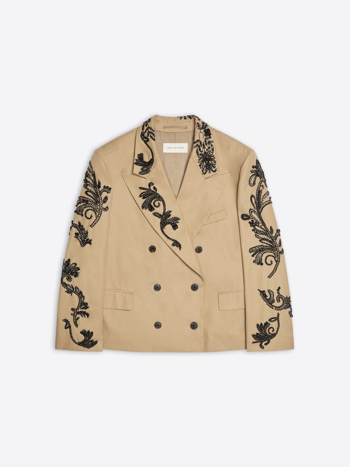 Oversized embroidered blazer